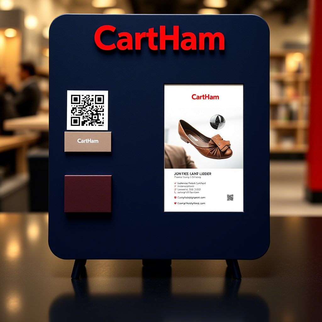 استند رومیزی کیو آر کد کارت‌هام